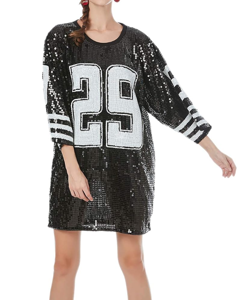 Sparkle Jazzy Number 29 Graphics Sequin Festival Group